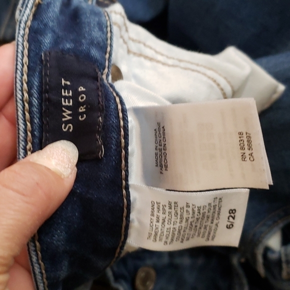 Lucky Sweet Crop Ankle Jeans Size 4/6 or 27/28 - Picture 5 of 5